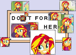 Size: 1400x1000 | Tagged: safe, edit, screencap, sunset shimmer, equestria girls, rainbow rocks, cute, do it for her, exploitable meme, grin, meme, shimmerbetes, smiling, the simpsons, waifu, when she smiles