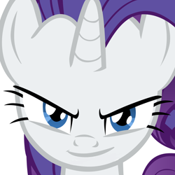 Size: 4000x4000 | Tagged: safe, edit, rarity, pony, unicorn, look before you sleep, bend over, inverted mouth, rapeface