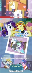 Size: 1282x2885 | Tagged: safe, fancypants, flam, hondo flanks, prince blueblood, rarity, pony, unicorn, cookieflanks, electra complex, meta, rarity's parents