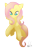 Size: 667x1000 | Tagged: safe, artist:kiwi-heart, fluttershy, pegasus, pony, female, mare, pink mane, solo, yellow coat