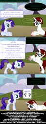 Size: 830x2200 | Tagged: safe, rarity, oc, pony, unicorn, lil-miss rarity, pony creator, comic, d20