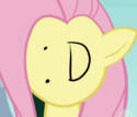 Size: 125x107 | Tagged: safe, fluttershy, pegasus, pony, :d, bust, full face view, pictogram, picture for breezies, smiley face, solo