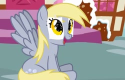 Size: 716x458 | Tagged: safe, artist:mixermike622, derpy hooves, pegasus, pony, dan vs fim, disguise, female, happy, mare, underp