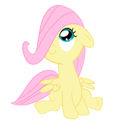 Size: 718x720 | Tagged: safe, artist:luridchronomancer, fluttershy, pegasus, pony, filly, solo, younger