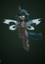 Size: 2480x3508 | Tagged: safe, artist:distoorted, queen chrysalis, changeling, changeling queen, female, solo