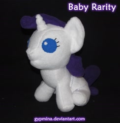 Size: 2004x2052 | Tagged: safe, artist:gypmina, rarity, baby, high res, irl, photo, plushie, solo