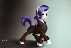 Size: 2200x1500 | Tagged: safe, artist:newlifer, rarity, pony, unicorn, clothes, solo, suit