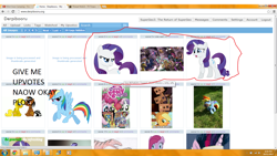 Size: 1600x900 | Tagged: safe, screencap, rarity, pony, unicorn, exploitable meme, juxtaposition, juxtaposition win, meta, ms paint, unreadable text