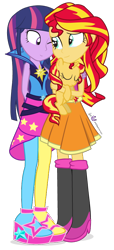 Size: 400x880 | Tagged: safe, artist:dm29, sunset shimmer, twilight sparkle, twilight sparkle (alicorn), alicorn, pony, equestria girls, rainbow rocks, clothes, crying, cuddling, cute, filly, holding a pony, hug, human ponidox, julian yeo is trying to murder us, pantyhose, pony pet, shimmerbetes, simple background, sleeping, snuggling, sunsleep shimmer, teary eyes, transparent background, trio