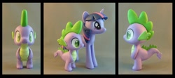 Size: 902x400 | Tagged: safe, artist:krowzivitch, derpibooru import, spike, twilight sparkle, pony, custom, irl, photo, sculpture