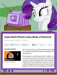 Size: 435x572 | Tagged: safe, rarity, pony, unicorn, diamond, error, exploitable meme, irrational exuberance, meme, planet, smiling, solo, tv meme