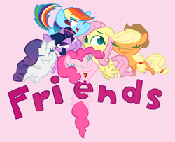 Size: 5584x4544 | Tagged: safe, artist:rurity, derpibooru import, applejack, fluttershy, pinkie pie, rainbow dash, rarity, twilight sparkle, earth pony, pegasus, pony, unicorn, absurd resolution, friendship, mane six