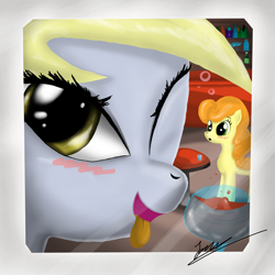 Size: 4000x4000 | Tagged: safe, artist:nightgreenmagician, carrot top, derpy hooves, golden harvest, pegasus, pony, drunk, female, mare