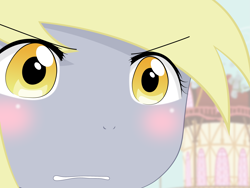 Size: 2675x2009 | Tagged: safe, artist:yuki endo, derpy hooves, anthro, ambiguous facial structure, face, gununu, high res, meme, reaction image