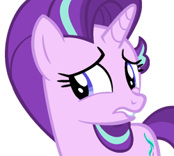 Size: 794x716 | Tagged: safe, artist:mlpcrystalmelody, starlight glimmer, pony, unicorn, female, mare, nervous, solo, vexel