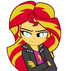 Size: 1014x1028 | Tagged: safe, sunset shimmer, equestria girls, rainbow rocks, simple background, solo, transparent background, tsundere, tsunset shimmer