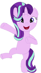 Size: 1836x3264 | Tagged: safe, artist:panzerpiel, starlight glimmer, pony, bipedal, cute, happy, simple background, smiling, solo, transparent background