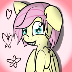 Size: 400x400 | Tagged: safe, artist:kryptchild, fluttershy, pegasus, pony, acne, adorkable, braces, cute, dork, photo, teenager