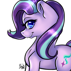 Size: 1000x1000 | Tagged: safe, artist:drauguzislt, starlight glimmer, pony, unicorn, female, mare, profile, solo