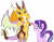 Size: 3312x2568 | Tagged: safe, artist:sketchmcreations, edit, spike, starlight glimmer, dragon, pony, unicorn, gauntlet of fire, armor, dragon armor, female, heart, male, older, older spike, shipping, simple background, sparlight, straight, teeth, transparent background, winged spike