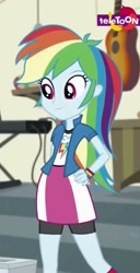 Size: 285x557 | Tagged: safe, derpibooru import, screencap, rainbow dash, dance magic, equestria girls, spoiler:eqg specials, cool, cropped, cute, dashabetes, solo