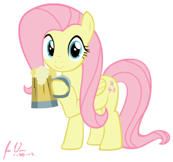 Size: 2778x2605 | Tagged: safe, artist:epic-panda17, fluttershy, pegasus, pony, the super speedy cider squeezy 6000, cider, high res, simple background, solo, transparent background, vector