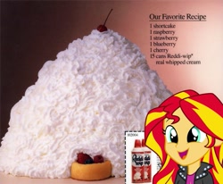 Size: 727x600 | Tagged: safe, sunset shimmer, equestria girls, rainbow rocks, cute, shimmerbetes, solo, waifu, whipped cream