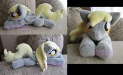 Size: 1097x676 | Tagged: safe, artist:catnapcaps, derpy hooves, pegasus, pony, beanie (plushie), female, irl, mare, photo, plushie, solo