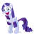 Size: 1307x1367 | Tagged: safe, artist:natalistudios, rarity, pony, unicorn, the crystal empire, spoiler:s03, rarity tugs her mane, solo, tugging