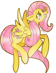 Size: 1000x1300 | Tagged: safe, artist:pony-untastic, fluttershy, butterfly, pegasus, pony, simple background, transparent background