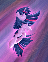 Size: 716x915 | Tagged: safe, artist:secret-pony, derpibooru import, twilight sparkle, pony, unicorn, female, horn, mare, purple coat, purple mane, solo