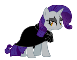 Size: 900x700 | Tagged: safe, artist:rarity6195, rarity, pony, unicorn, dark side, darth sidious, emperor palpatine, golden eyes, sad, sith, sithity, star wars