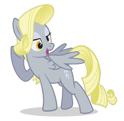 Size: 8192x8000 | Tagged: safe, artist:juniberries, derpy hooves, pegasus, pony, absurd resolution, alternate hairstyle, derpity, female, mare, simple background, transparent background, vector