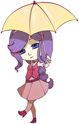 Size: 497x778 | Tagged: safe, artist:slither-of-moonlight, rarity, human, clothes, female, humanized, purple hair, solo