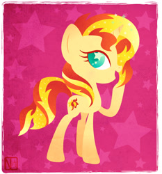 Size: 731x786 | Tagged: safe, artist:disfiguredstick, sunset shimmer, pony, unicorn, solo, wingding eyes