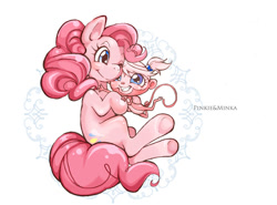 Size: 1260x930 | Tagged: safe, artist:hobilo, pinkie pie, earth pony, pony, crossover, littlest pet shop, minka mark, pixiv