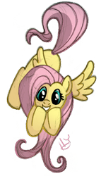 Size: 253x443 | Tagged: safe, artist:lunardawn, fluttershy, pegasus, pony, cute, shyabetes, solo