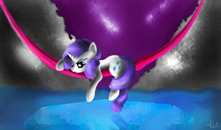 Size: 2000x1176 | Tagged: safe, artist:bronyontheway, rarity, pony, unicorn, reflection, solo