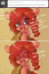 Size: 935x1407 | Tagged: dead source, safe, artist:dhui, pinkie pie, earth pony, pony, ask, ask tired pie, tumblr