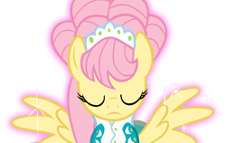 Size: 3005x1894 | Tagged: safe, artist:cassidycreations, fluttershy, pegasus, pony, green isn't your color, alternate hairstyle, body control, clothes, dress, simple background, solo, transparent background, vector