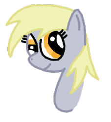 Size: 296x326 | Tagged: safe, artist:lorettafox, derpy hooves, pegasus, pony, female, mare