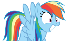 Size: 7000x3730 | Tagged: safe, artist:aborrozakale, derpibooru import, rainbow dash, pegasus, pony, trade ya, female, high res, mare, shrunken pupils, simple background, smiling, solo, transparent background, vector