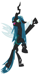 Size: 4800x9000 | Tagged: safe, artist:reginault, queen chrysalis, changeling, changeling queen, to where and back again, .svg available, absurd resolution, rearing, simple background, solo, transparent background, vector