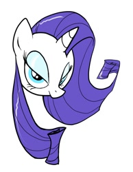 Size: 550x708 | Tagged: safe, artist:precosiouschild, rarity, pony, unicorn, bust, looking at you, portrait, solo