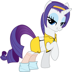 Size: 7711x7734 | Tagged: safe, artist:emedina13, rarity, pony, unicorn, absurd resolution, cosplay, costume, cowboy bebop, faye valentine, simple background, transparent background, vector