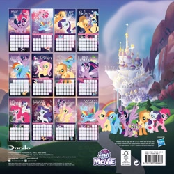 Size: 1772x1772 | Tagged: safe, derpibooru import, applejack, fluttershy, pinkie pie, princess skystar, queen novo, rainbow dash, rarity, spike, twilight sparkle, twilight sparkle (alicorn), alicorn, seapony (g4), my little pony: the movie, barcode, canterlot, hasbro logo, hat, mane six, puffer fish, seaponified, seapony applejack, seapony fluttershy, seapony pinkie pie, seapony rainbow dash, seapony rarity, seapony twilight, species swap, spike the pufferfish