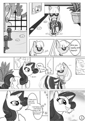 Size: 756x1075 | Tagged: safe, artist:kyokimute, photo finish, rarity, pony, unicorn, comic, photo secret