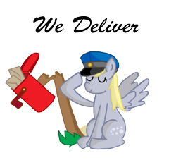 Size: 1265x1186 | Tagged: safe, artist:mrfulp, derpy hooves, pegasus, pony, female, mail, mailbox, mare