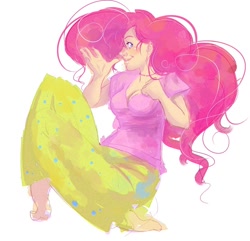 Size: 800x770 | Tagged: safe, artist:glasmond, pinkie pie, human, clothes, female, humanized, pink hair