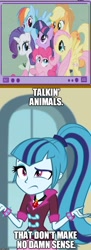 Size: 492x1356 | Tagged: safe, derpibooru import, applejack, fluttershy, pinkie pie, rainbow dash, rarity, sonata dusk, twilight sparkle, equestria girls, exploitable meme, mane six, meme, obligatory pony, squidbillies, tv meme